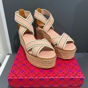 Tory burch Frieda espadrille platform sandals